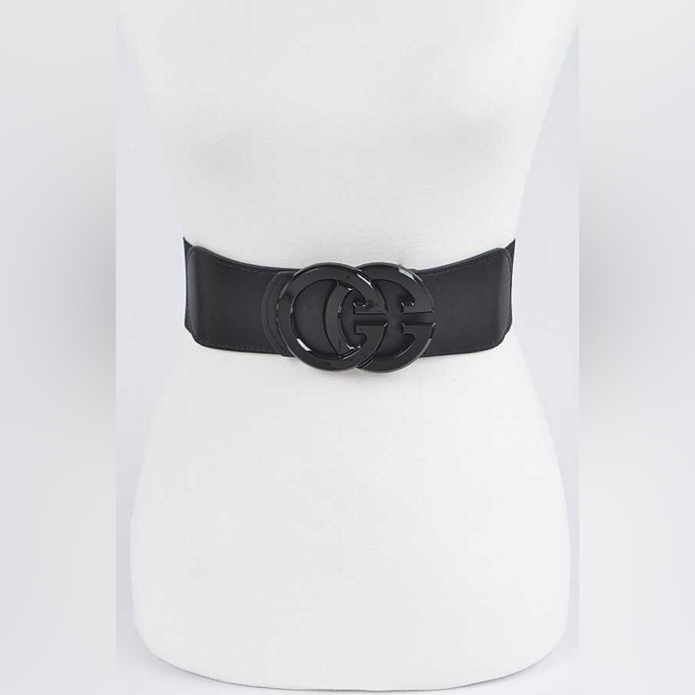 One Size Logo Elastic Statement Belt